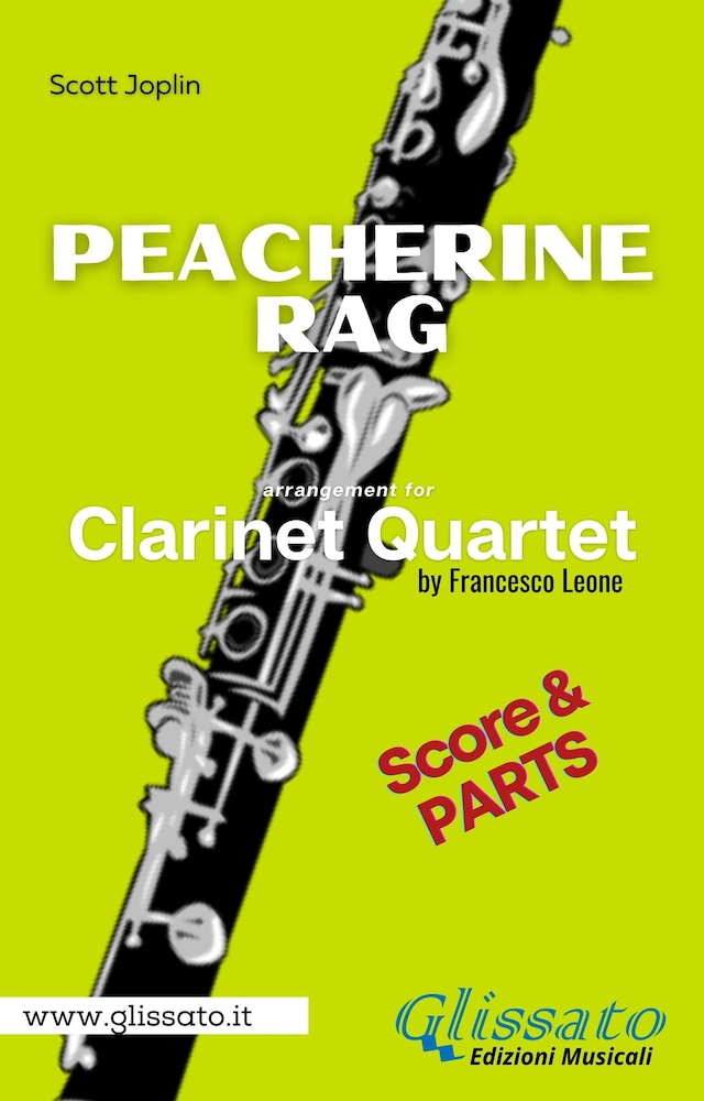Book cover for Peacherine Rag - Clarinet Quartet (parts&score)