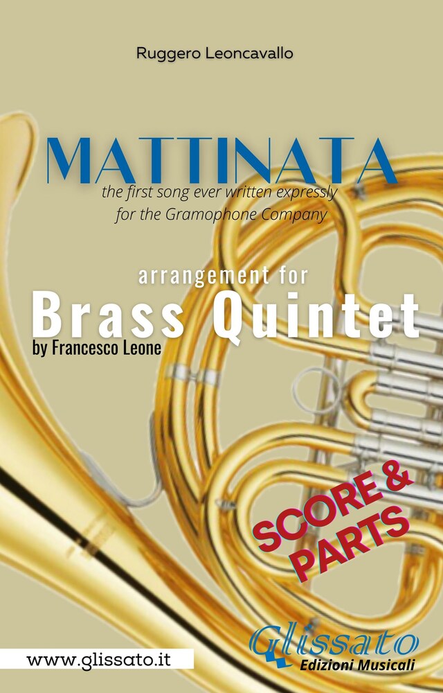 Couverture de livre pour Mattinata - Brass Quintet (parts & score)