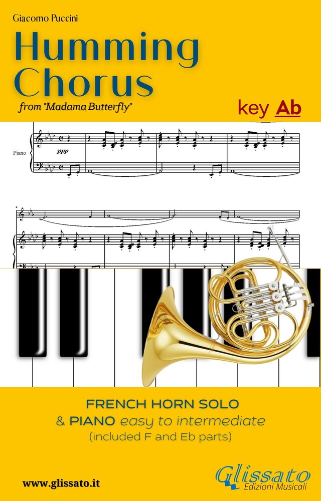 Bogomslag for Humming Chorus -  French Horn and Piano (Key Ab)