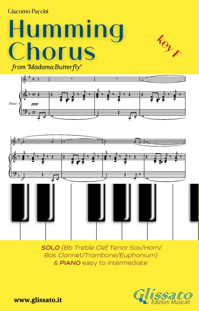 Couverture de livre pour Humming Chorus -  Low Bb Solo instr. and Piano (Key F)