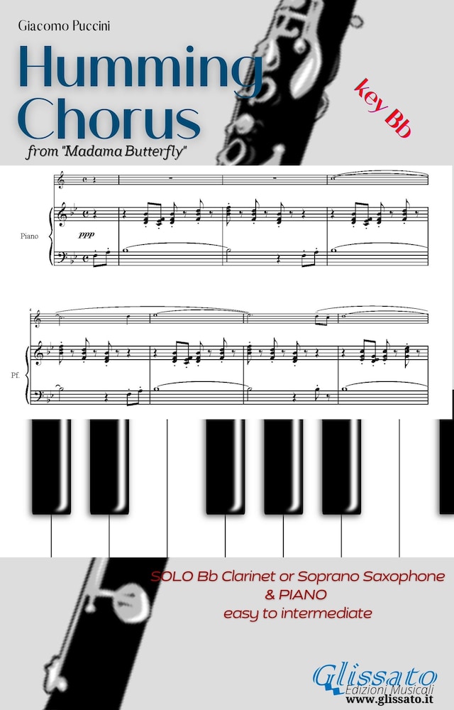 Book cover for Humming Chorus - Bb Clarinet/Sax and Piano (Key Bb)