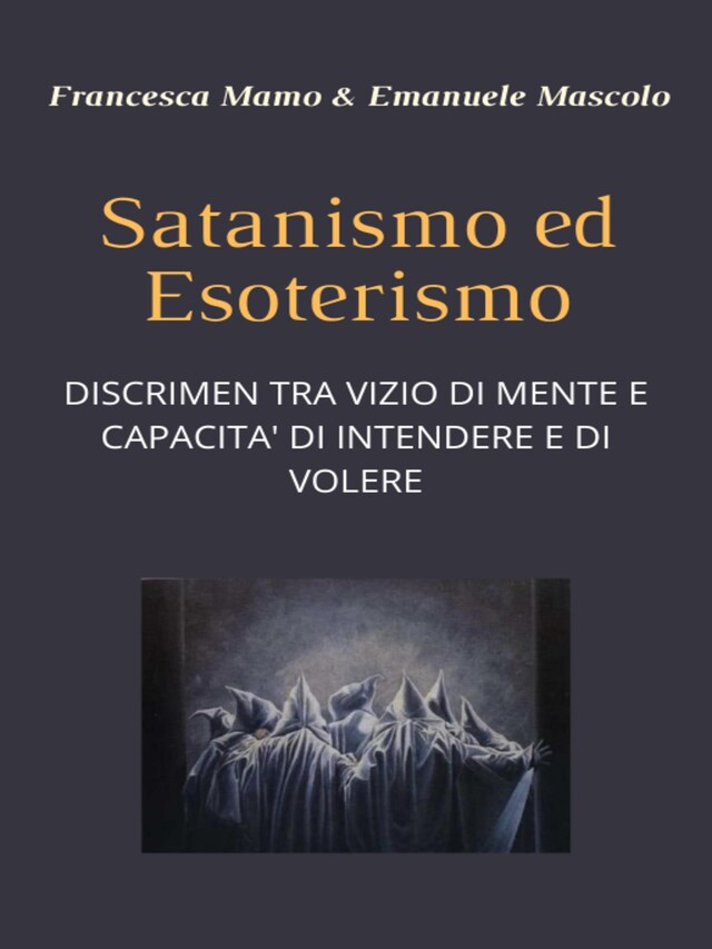 Book cover for Satanismo ed esoterismo