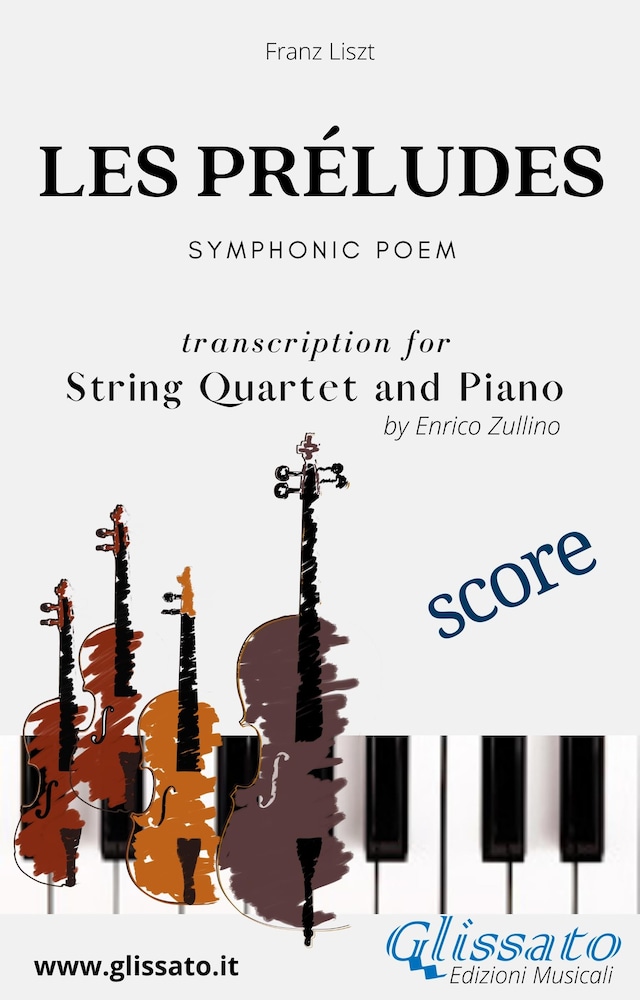 Bogomslag for Les préludes - String Quartet and Piano (score)