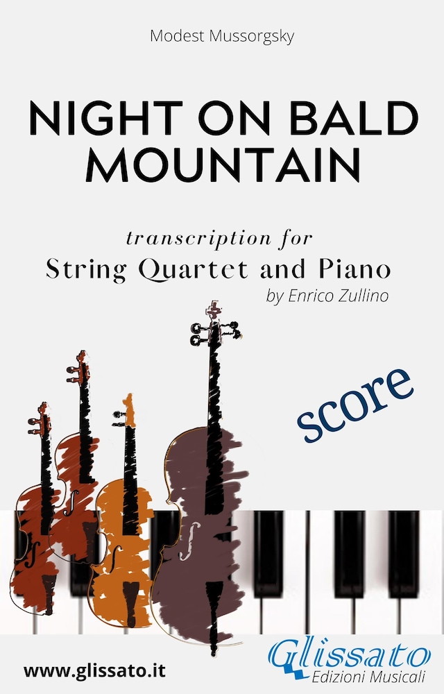 Couverture de livre pour Night on Bald Mountain - String Quartet and Piano (score)