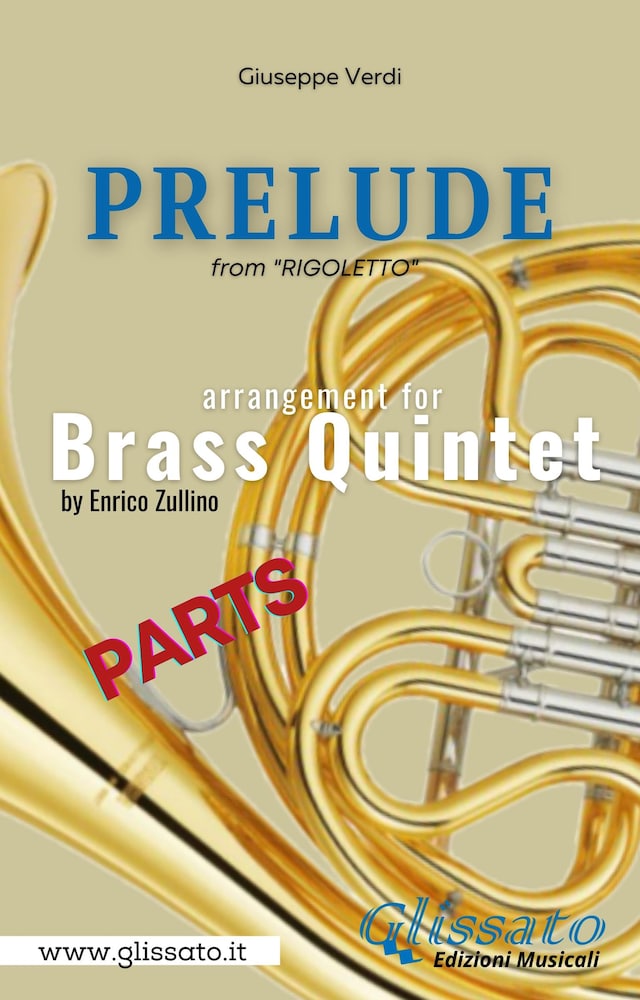 Couverture de livre pour Prelude (Rigoletto) - Brass Quintet - parts