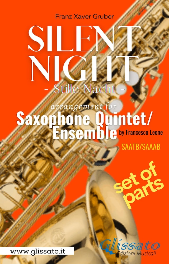 Okładka książki dla Silent Night - Saxophone Quintet/Ensemble (parts)