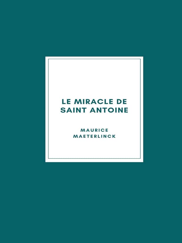 Buchcover für Le Miracle de Saint Antoine