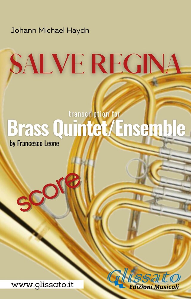 Kirjankansi teokselle Salve Regina - Brass Quintet (score)