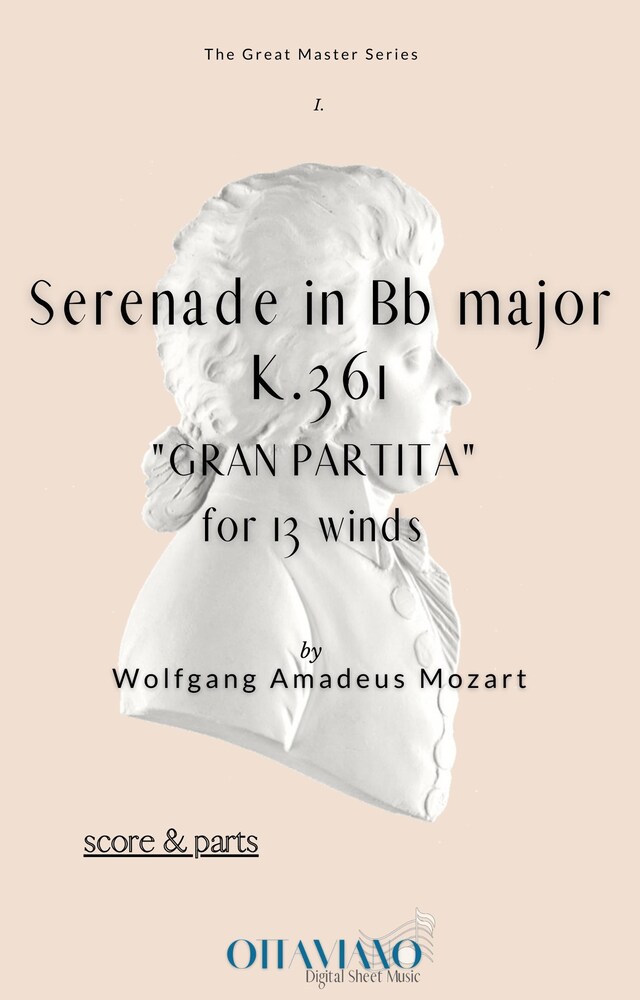 Okładka książki dla Serenade in Bb major K.361- Complete score & parts