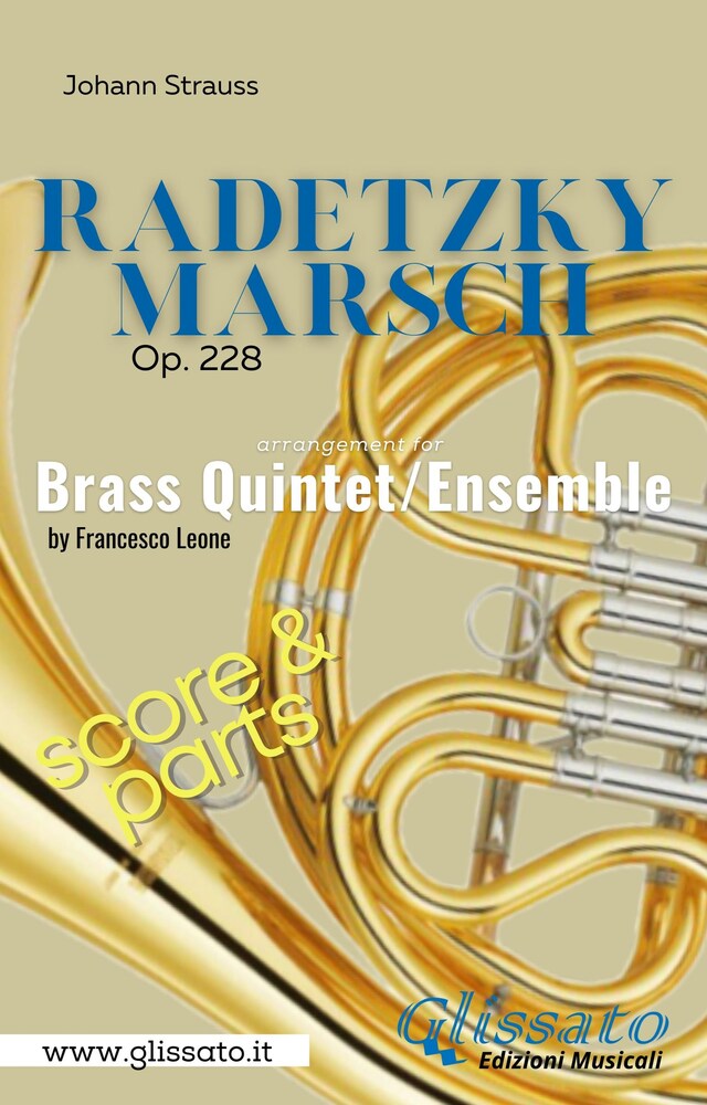 Kirjankansi teokselle Radetzky Marsch - Brass Quintet/Ensemble (score & parts)