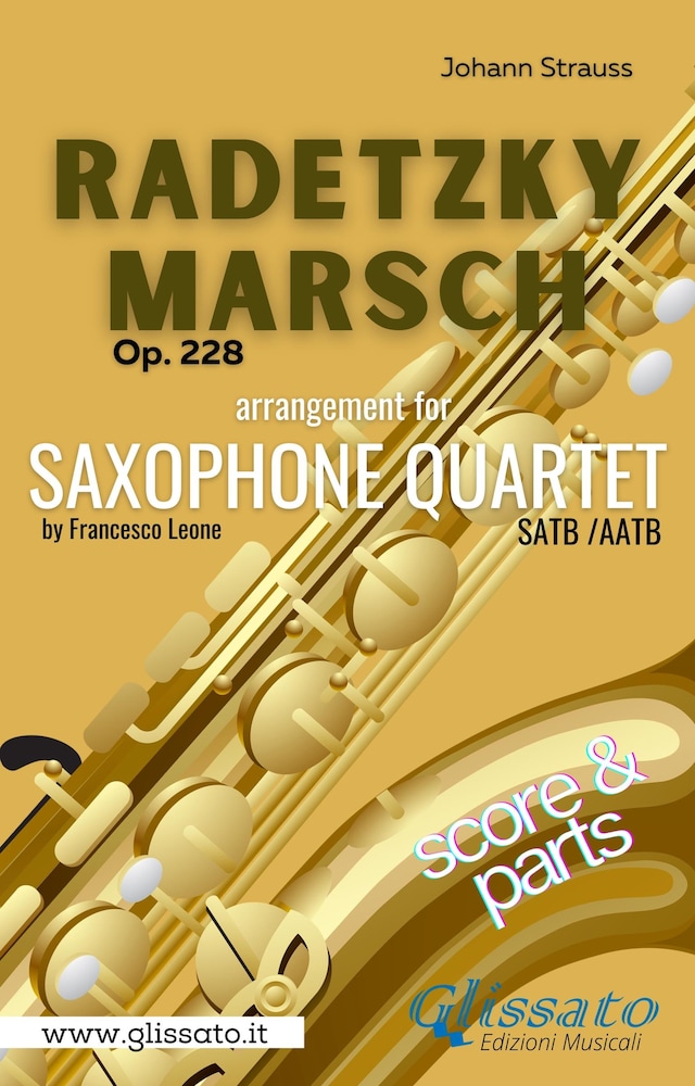 Book cover for Radetzky Marsch - Sax Quartet (score & parts)