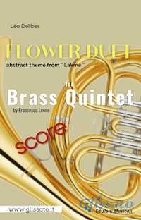 "Flower Duet" abstract theme - Brass Quintet (score)