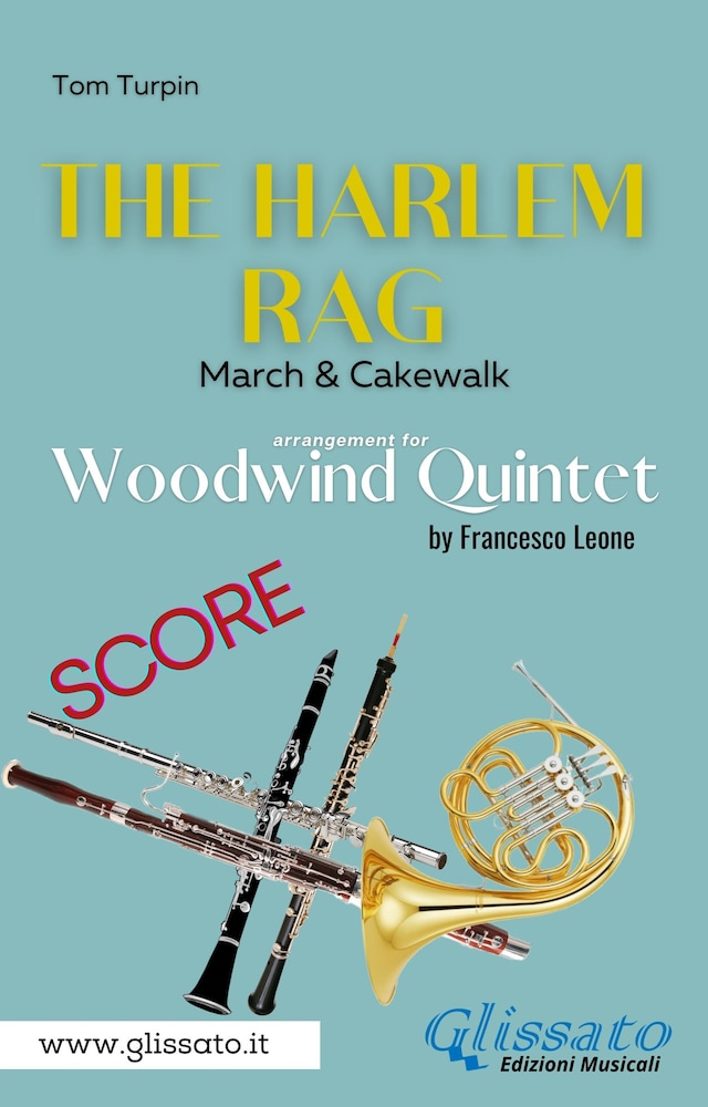 Okładka książki dla The Harlem Rag - Woodwind Quintet (score)