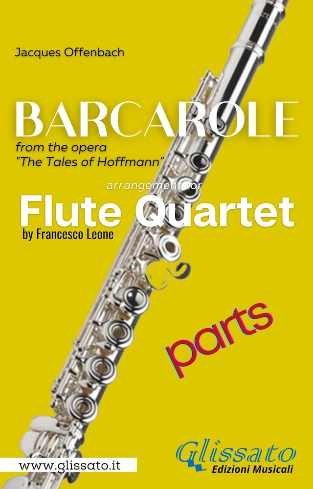 Book cover for Barcarole - Soprano Flute Quartet (parts)