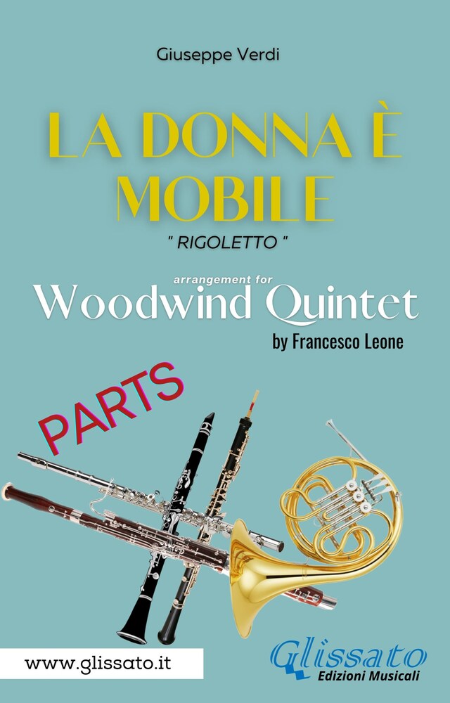 Copertina del libro per "La donna è mobile" Woodwind quintet (parts)