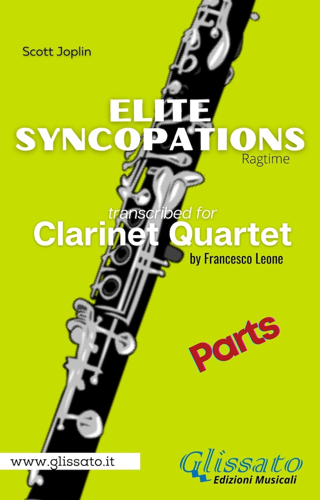 Boekomslag van Elite Syncopations - Clarinet Quartet (parts)