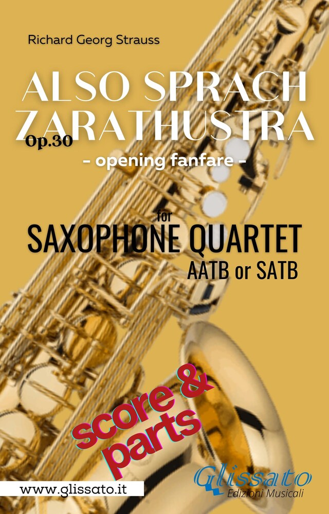 Buchcover für Also Sprach Zarathustra - Sax Quartet (parts&score)