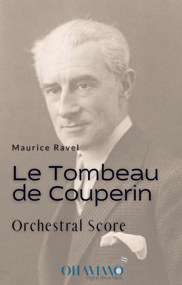 Kirjankansi teokselle Le Tombeau de Couperin (orchestral score)