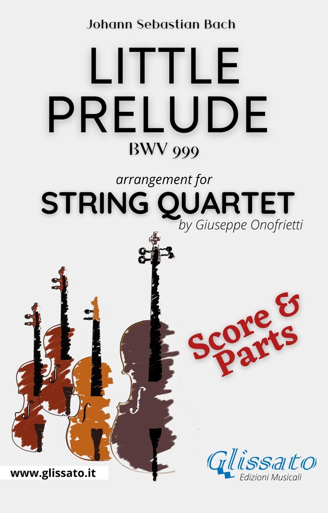 Portada de libro para Little prelude in C minor - String Quartet (parts & score)