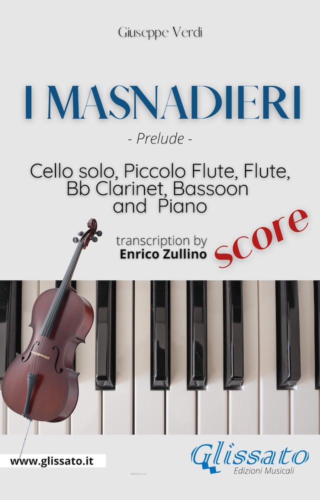 Okładka książki dla I Masnadieri (Prelude) - Cello, Woodwinds & Piano (score)