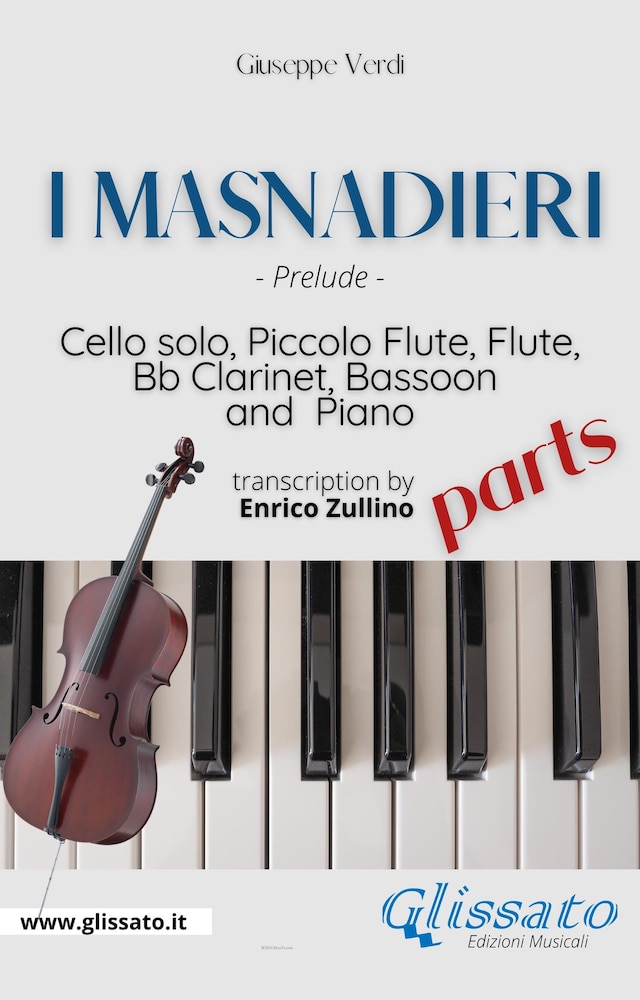 Okładka książki dla I Masnadieri (Prelude) - Cello, Woodwinds & Piano (parts)