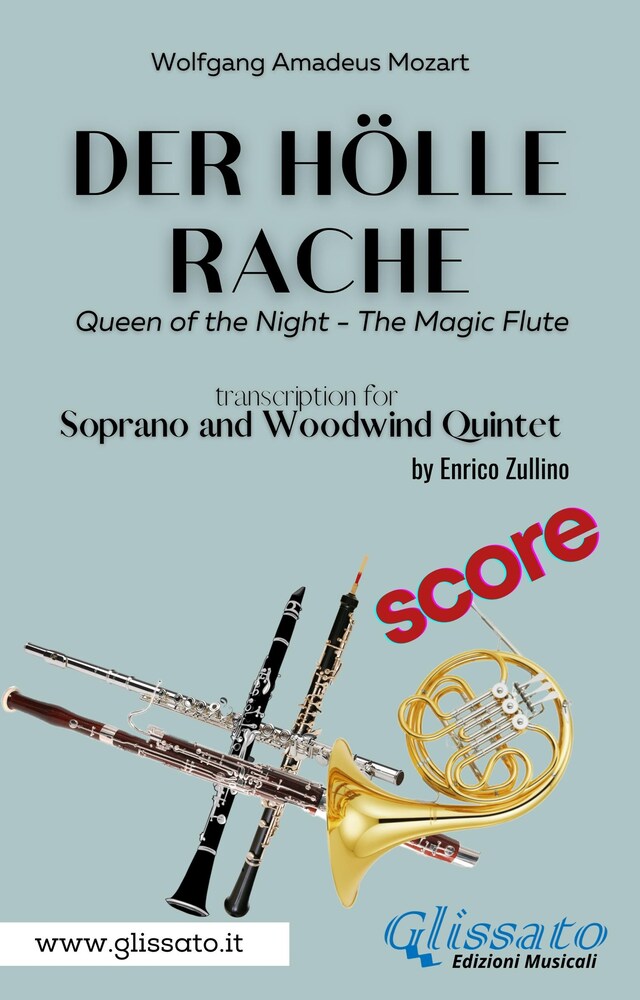 Bogomslag for Der Holle Rache - Soprano and Woodwind Quintet (score)