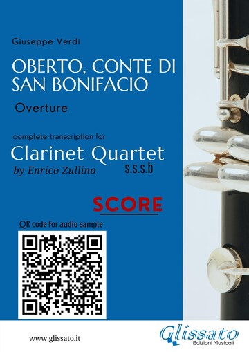 Clarinet Quartet Score of "Oberto, Conte di San Bonifacio" bookCoverFor