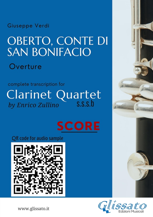 Clarinet Quartet Score of "Oberto, Conte di San Bonifacio"