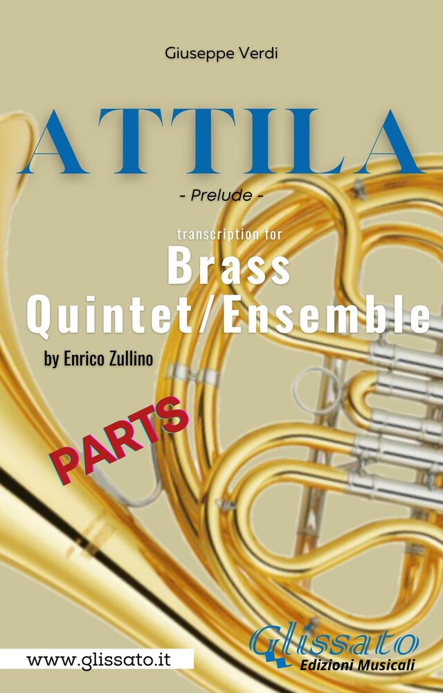 Book cover for Attila (prelude) Brass quintet - parts