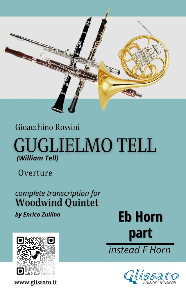 Book cover for French Horn in Eb part of "Guglielmo Tell" for Woodwind Quintet