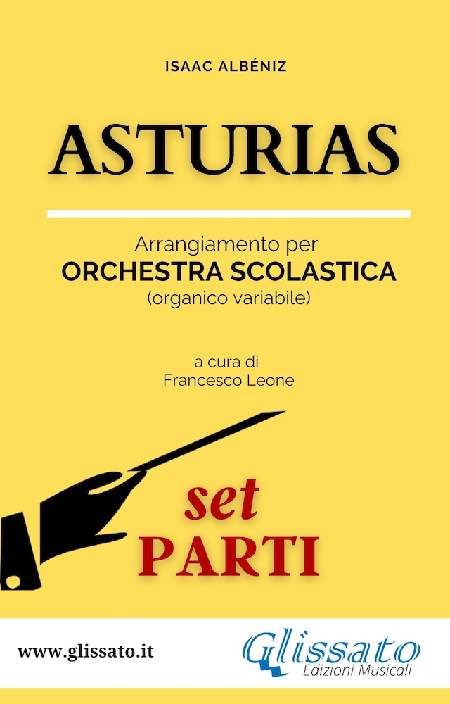 Book cover for Asturias - orchestra scolastica (set parti)