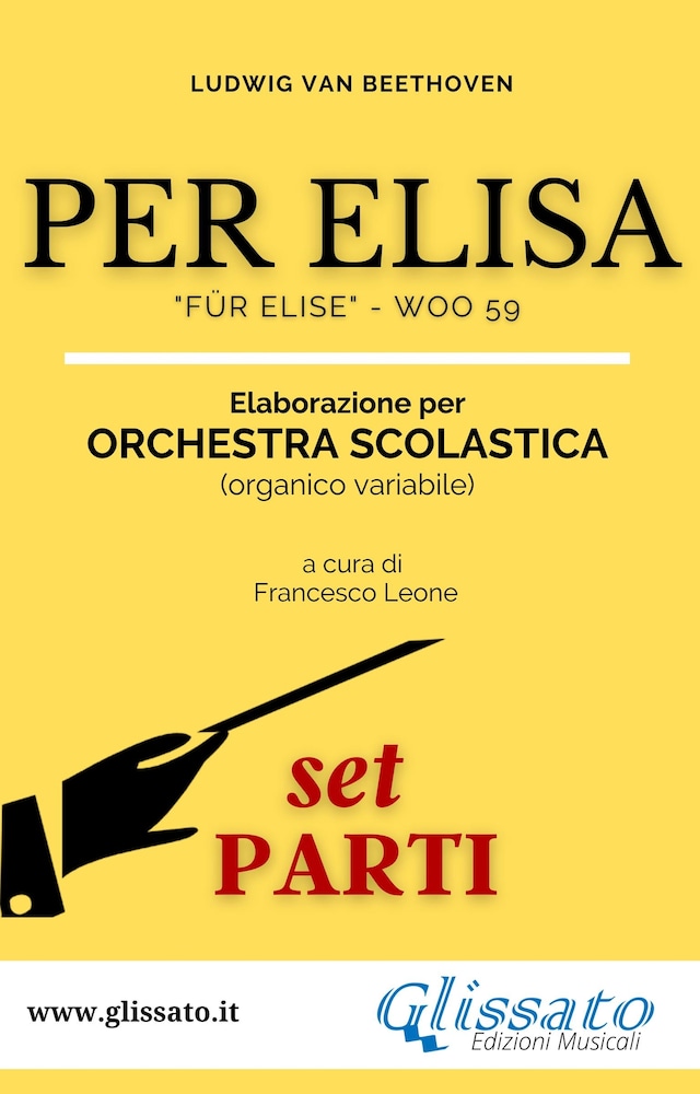 Kirjankansi teokselle Per Elisa - Orchestra scolastica (set parti)