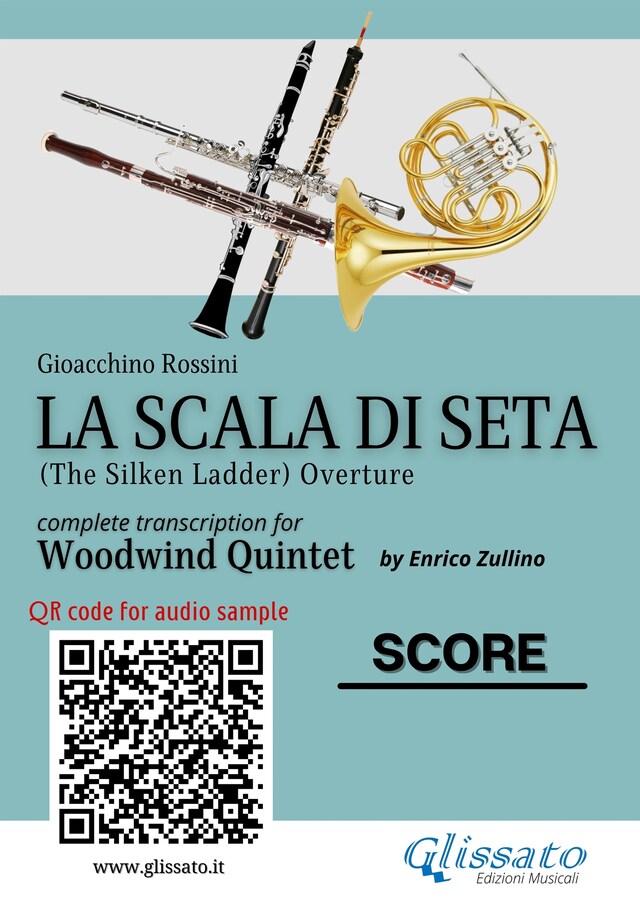 Book cover for Woodwind Quintet Score "La Scala di Seta"