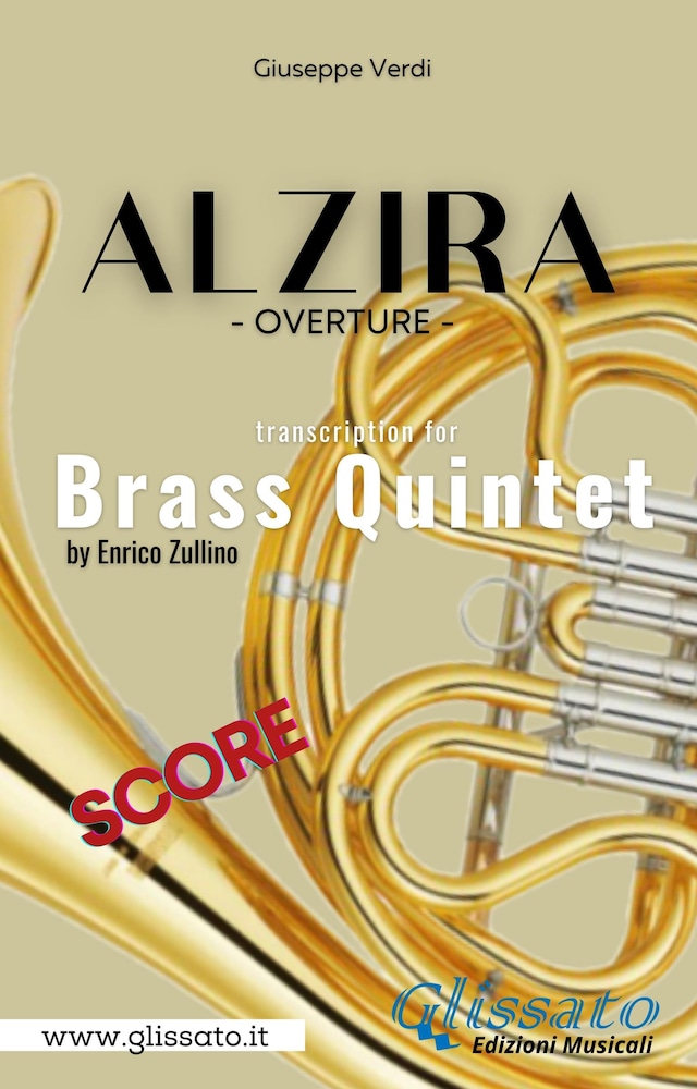 Couverture de livre pour Alzira - Brass Quintet (score)
