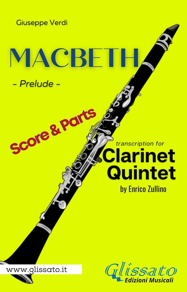Book cover for Macbeth - Clarinet Quintet (parts & score)