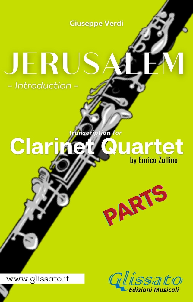Couverture de livre pour Jerusalem - Clarinet Quartet (parts)