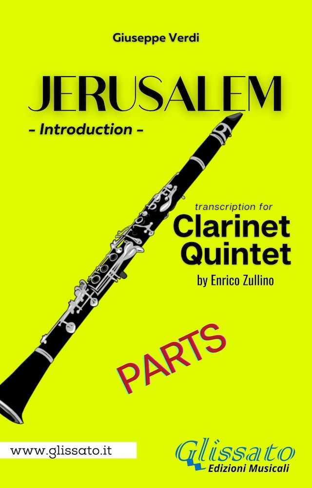 Buchcover für Jerusalem - Clarinet Quintet/Ensemble (parts)