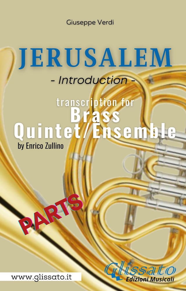 Book cover for Jerusalem - Brass Quintet/Ensemble (parts)