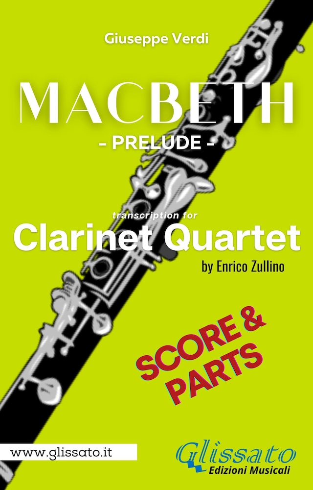 Book cover for Macbeth prelude - Clarinet Quartet (parts & score)
