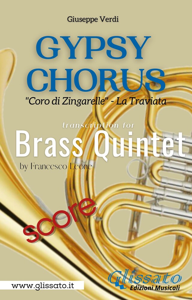 Book cover for Gypsy Chorus - Brass Quintet (score)