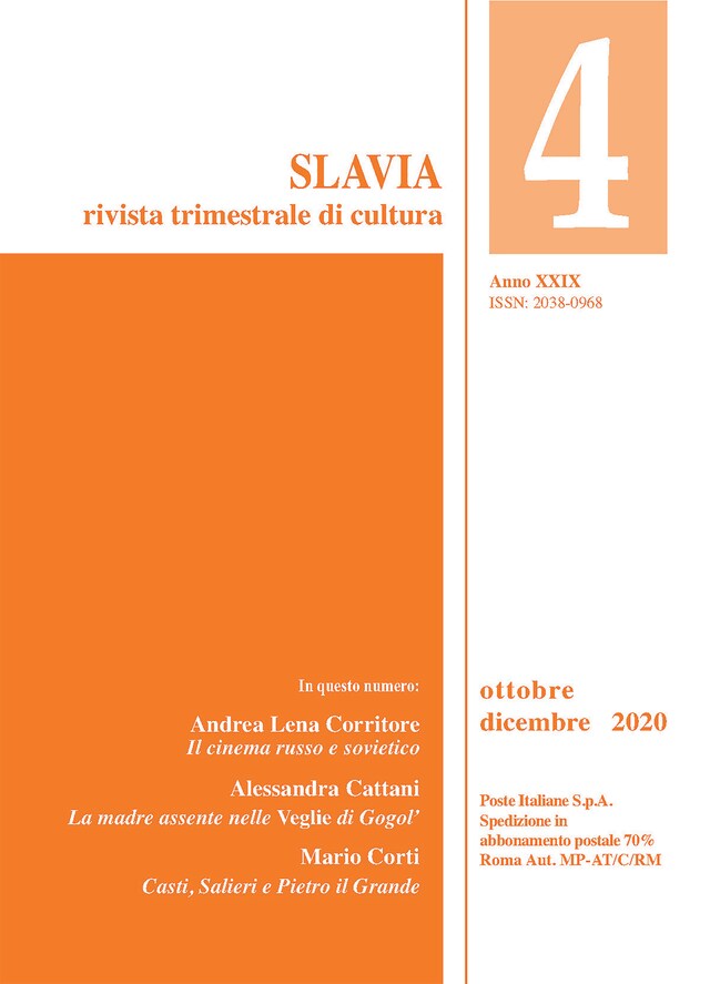 Book cover for Slavia N. 2020 4