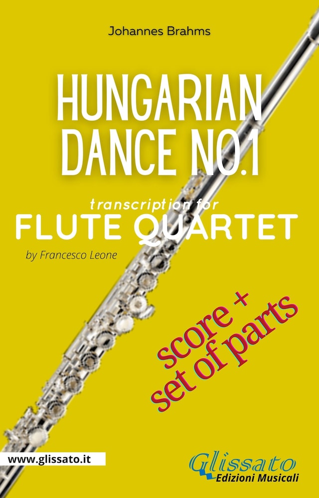 Book cover for Hungarian Dance no.1 - Flute Quartet (Score & Parts)