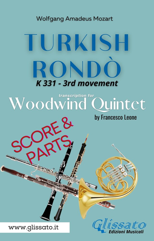 Kirjankansi teokselle Turkish Rondò - Woodwind Quintet (score & parts)