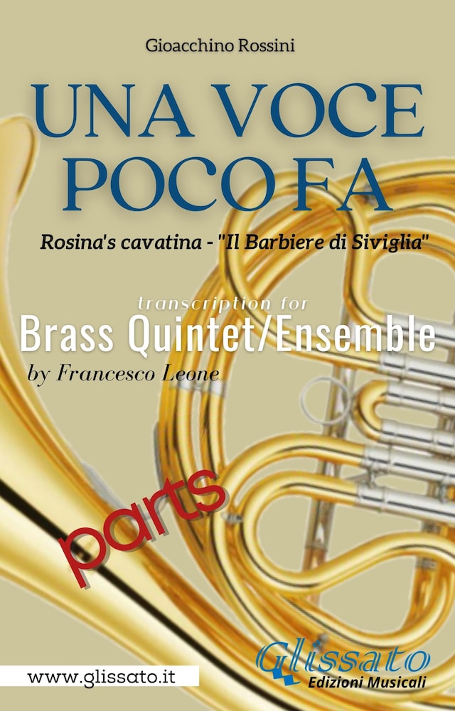 Book cover for Una Voce Poco Fa - Brass Quintet/Ensemble (parts)