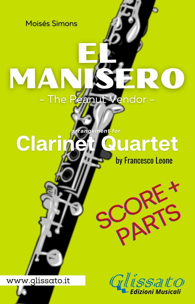 Bogomslag for El Manisero - Clarinet Quartet (score & parts)