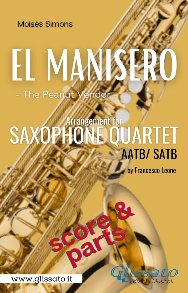 Bogomslag for El Manisero - Sax Quartet (score & parts)