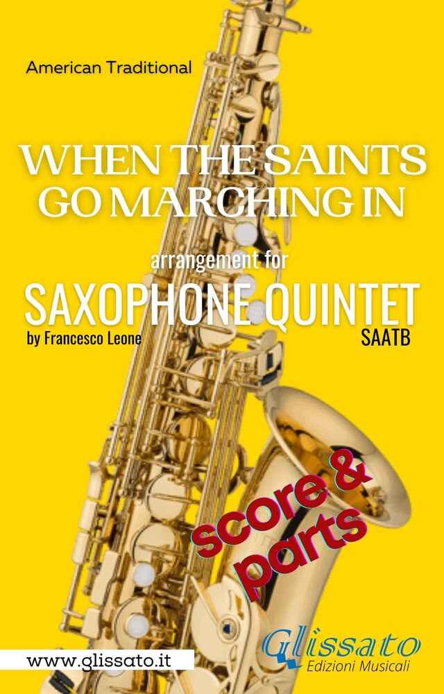 Book cover for When The Saints Go Marching In - Saxophone Quintet (score & parts)