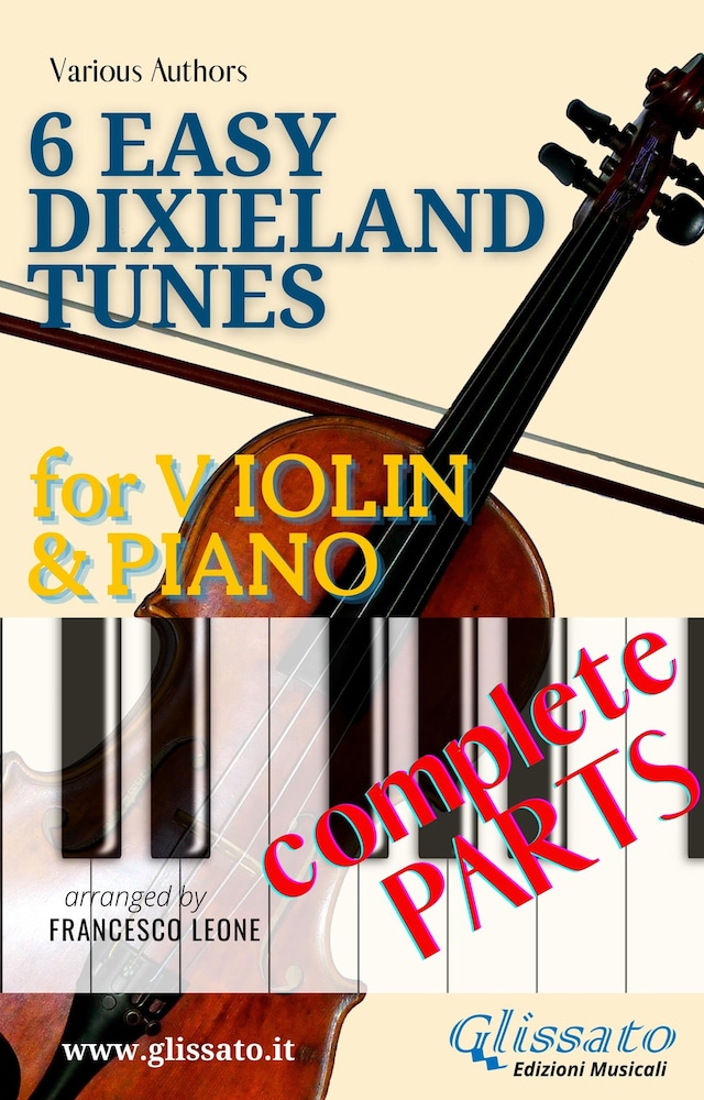 Book cover for 6 Easy Dixieland Tunes - Violin & Piano (complete)