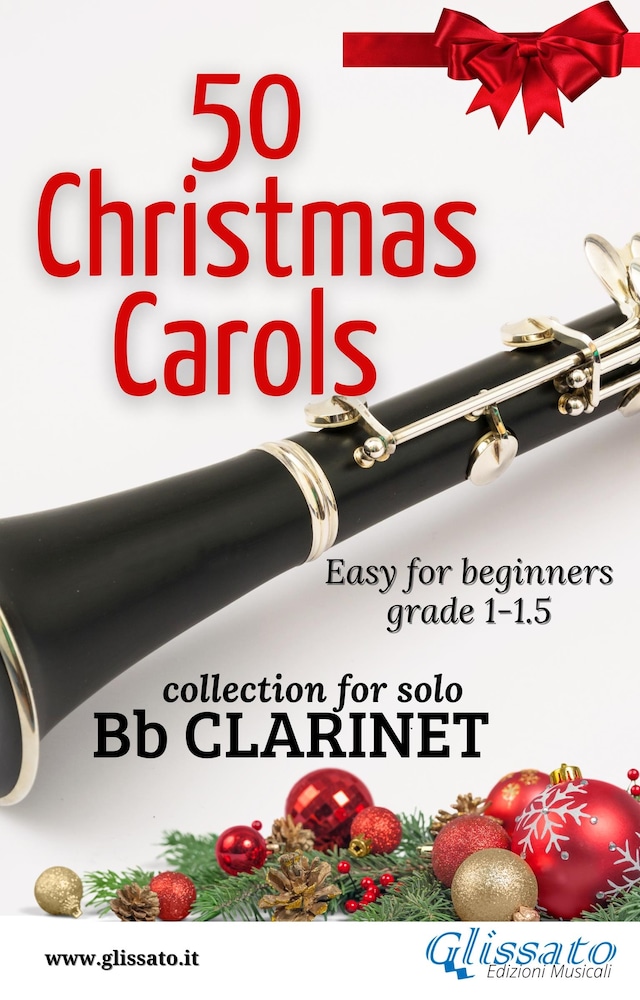 Bokomslag for 50  Christmas Carols for solo Bb Clarinet