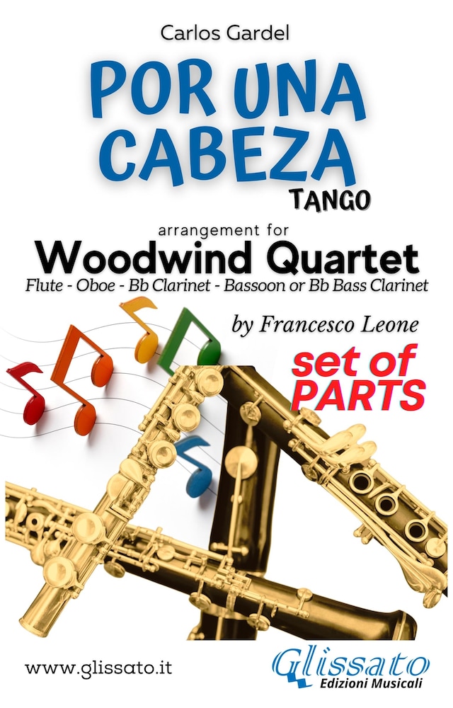 Book cover for Por una cabeza - Woodwind Quartet (parts)